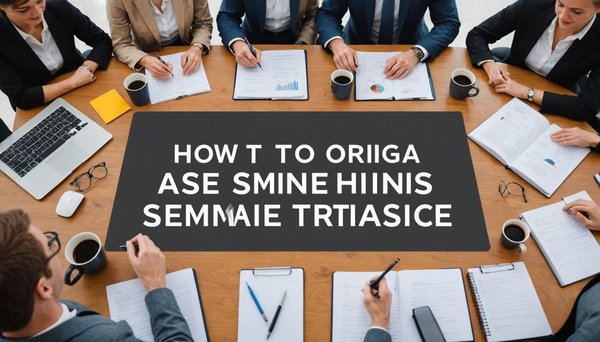 Comment organiser un séminaire réussi : conseils et étapes clés